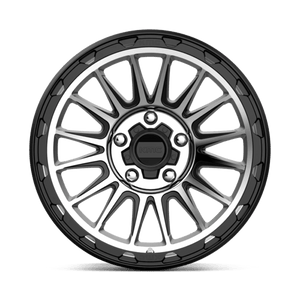 KMC KM542 IMPACT Satin Black Machined 17x9 -12 5x127mm 71.5mm - Wheelwiz