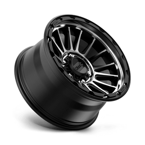 KMC KM542 IMPACT Satin Black Machined 17x9 -12 6x139.7mm 106.1mm - Wheelwiz