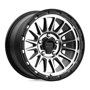 KMC KM542 IMPACT Satin Black Machined 17x9 +18 5x127mm 71.5mm - Wheelwiz