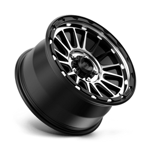 KMC KM542 IMPACT Satin Black Machined 17x9 +18 5x127mm 71.5mm - Wheelwiz