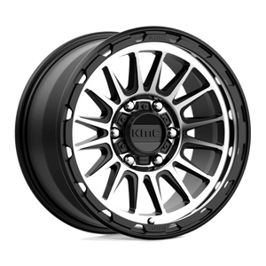 KMC KM542 IMPACT Satin Black Machined 17x9 +18 6x135mm 87.1mm - Wheelwiz