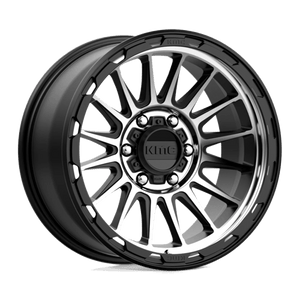 KMC KM542 IMPACT Satin Black Machined 17x9 +18 6x139.7mm 106.1mm