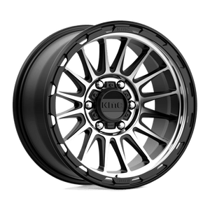 KMC KM542 IMPACT Satin Black Machined 16x8 0 6x139.7mm 106.1mm