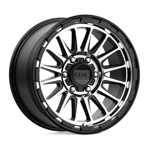 KMC KM542 IMPACT Satin Black Machined 18x9 +18 6x139.7mm 106.1mm - Wheelwiz