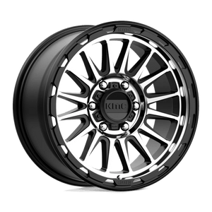 KMC KM542 IMPACT Satin Black Machined 18x9 +18 6x114.3mm 66.1mm - Wheelwiz