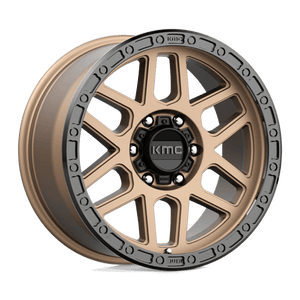 KMC KM544 MESA Matte Bronze W/ Black Lip 18x9 +18 6x139.7mm 106.1mm - Wheelwiz