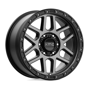 KMC KM544 MESA Satin Black W/ Gray Tint 18x9 +18 6x114.3mm 66.1mm - Wheelwiz
