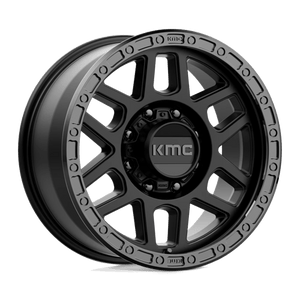 KMC KM544 MESA Satin Black W/ Gloss Black Lip 18x9 +18 8x170mm 125.1mm - Wheelwiz