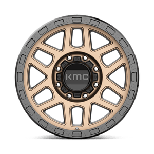 KMC KM544 MESA Matte Bronze W/ Black Lip 18x9 +18 8x165.1mm 125.1mm - Wheelwiz