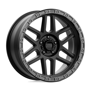 KMC KM544 MESA Satin Black W/ Gloss Black Lip 20x9 0 5x127mm 71.5mm - Wheelwiz