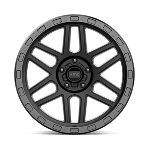 KMC KM544 MESA Satin Black W/ Gloss Black Lip 20x9 0 5x127mm 71.5mm - Wheelwiz