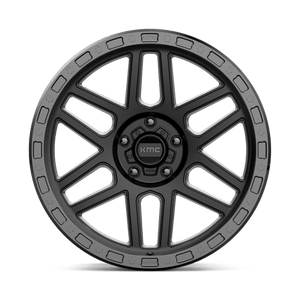 KMC KM544 MESA Satin Black W/ Gloss Black Lip 17x8.5 0 5x127mm 71.5mm - Wheelwiz