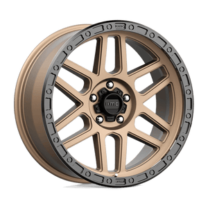 KMC KM544 MESA Matte Bronze W/ Black Lip 17x9 -12 5x127mm 71.5mm - Wheelwiz