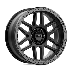 KMC KM544 MESA Satin Black W/ Gloss Black Lip 17x8.5 0 6x135mm 87.1mm - Wheelwiz