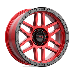KMC KM544 MESA Candy Red W/ Black Lip 20x9 0 6x139.7mm 106.1mm - Wheelwiz