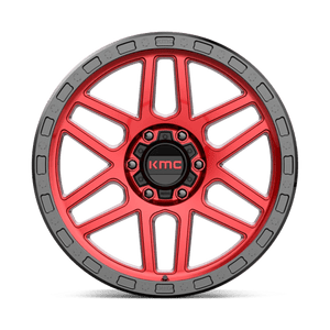 KMC KM544 MESA Candy Red W/ Black Lip 20x9 0 6x139.7mm 106.1mm - Wheelwiz