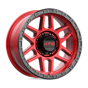 KMC KM544 MESA Candy Red W/ Black Lip 20x9 0 8x165.1mm 125.1mm - Wheelwiz
