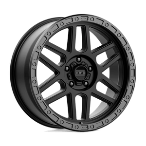 KMC KM544 MESA Satin Black W/ Gloss Black Lip 20x9 +18 5x127mm 71.5mm - Wheelwiz