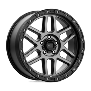 KMC KM544 MESA Satin Black W/ Gray Tint 17x9 +18 5x127mm 71.5mm - Wheelwiz
