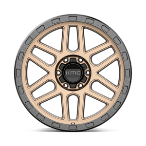KMC KM544 MESA Matte Bronze W/ Black Lip 17x9 -12 6x139.7mm 106.1mm - Wheelwiz