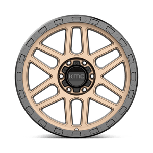 KMC KM544 MESA Matte Bronze W/ Black Lip 17x9 +18 6x139.7mm 106.1mm - Wheelwiz
