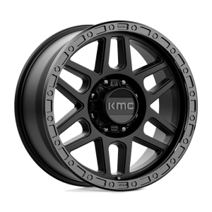 KMC KM544 MESA Satin Black W/ Gloss Black Lip 20x9 +18 8x165.1mm 125.1mm - Wheelwiz