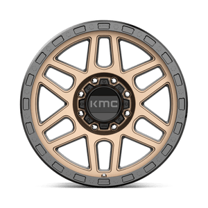 KMC KM544 MESA Matte Bronze W/ Black Lip 20x9 +18 8x170mm 125.1mm - Wheelwiz