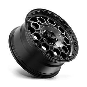 KMC KM545 TREK Satin Black W/ Gray Tint 17x8 +38 5x108mm 72.6mm - Wheelwiz
