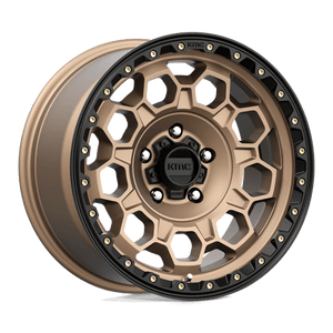 KMC KM545 TREK Matte Bronze W/ Black Lip 17x9 0 5x127mm 71.5mm - Wheelwiz