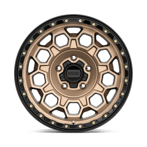 KMC KM545 TREK Matte Bronze W/ Black Lip 17x9 0 5x127mm 71.5mm - Wheelwiz