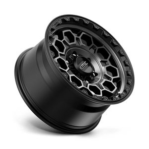 KMC KM545 TREK Satin Black W/ Gray Tint 17x9 0 6x139.7mm 106.1mm - Wheelwiz