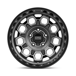 KMC KM545 TREK Satin Black W/ Gray Tint 17x9 +18 5x127mm 71.5mm - Wheelwiz