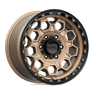 KMC KM545 TREK Matte Bronze W/ Black Lip 17x9 +18 6x139.7mm 106.1mm - Wheelwiz