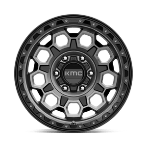 KMC KM545 TREK Satin Black W/ Gray Tint 17x9 +18 6x135mm 87.1mm - Wheelwiz
