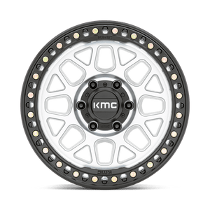 KMC KM549 GRS Machined W/ Satin Black Lip 17x9 -12 5x127mm 71.5mm - Wheelwiz
