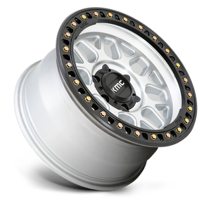 KMC KM549 GRS Machined W/ Satin Black Lip 20x9 +18 6x139.7mm 106.1mm