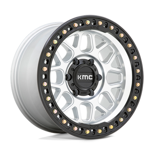 KMC KM549 GRS Machined W/ Satin Black Lip 20x9 +18 6x139.7mm 106.1mm