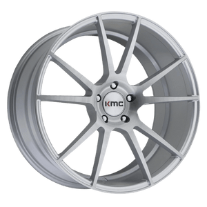 KMC KM709 FLUX Brushed Silver 20x10 +40 5x120mm 74.1mm - WheelWiz