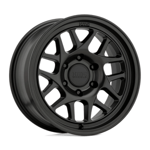 KMC KM717 BULLY OL Satin Black 17x8.5 +18 5x150mm 110.1mm - Wheelwiz