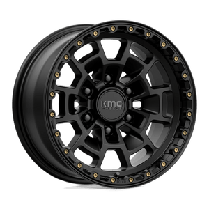 KMC KM718 SUMMIT Satin Black 16x8 0 6x120mm 66.9mm - Wheelwiz