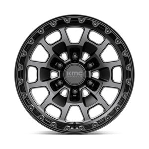 KMC KM718 SUMMIT Satin Black W/ Gray Tint 17x8.5 0 6x139.7mm 106.1mm - Wheelwiz