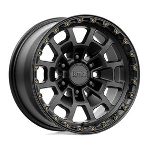 KMC KM718 SUMMIT Satin Black 17x8.5 0 6x135mm 87.1mm - Wheelwiz