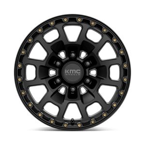 KMC KM718 SUMMIT Satin Black 17x8.5 +18 6x139.7mm 106.1mm - Wheelwiz