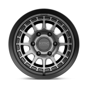 KMC KM719 CANYON Satin Black W/ Gray Tint 16x8 0 6x139.7mm 106.1mm - Wheelwiz