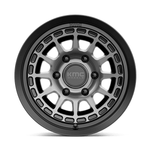 KMC KM719 CANYON Satin Black W/ Gray Tint 17x8 +20 6x139.7mm 106.1mm - Wheelwiz