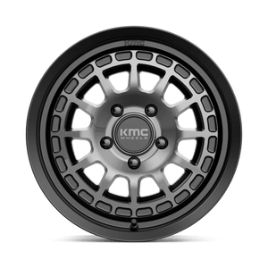 KMC KM719 CANYON Satin Black W/ Gray Tint 17x8 +35 5x114.3mm 72.6mm - Wheelwiz