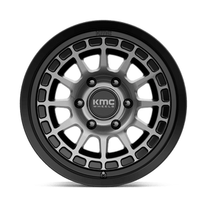 KMC KM719 CANYON Satin Black W/ Gray Tint 17x8.5 0 6x139.7mm 106.1mm - Wheelwiz