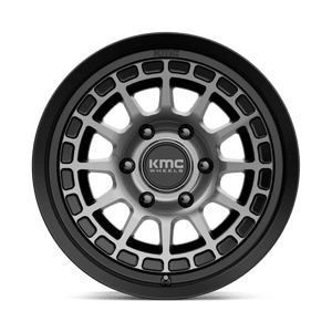 KMC KM719 CANYON Satin Black W/ Gray Tint 17x8.5 0 6x139.7mm 106.1mm - Wheelwiz