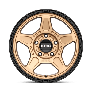 KMC KM721 ALPINE Matte Bronze With Black Lip 15x7 +15 5x100mm 72.6mm - WheelWiz