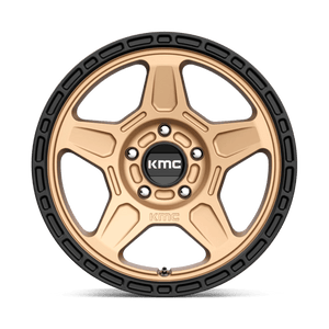 KMC KM721 ALPINE Matte Bronze With Black Lip 16x7 +15 5x114.3mm 72.6mm - WheelWiz